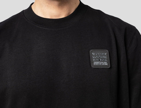 WJeans tshirt for man דבליו גינס חולצה שרוול קצר בצבע שחור